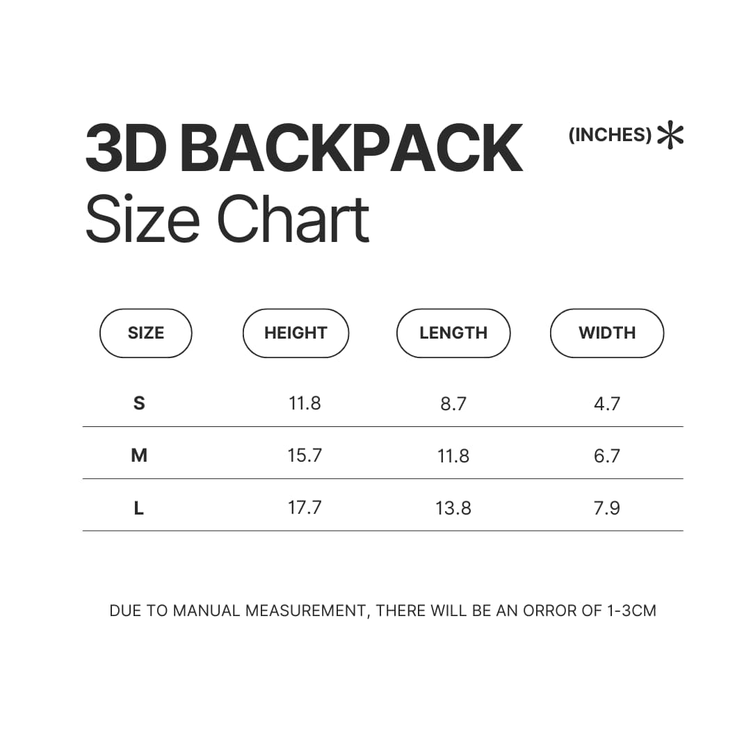 3D Backpack Size Chart - Guild Wars 2 Merch