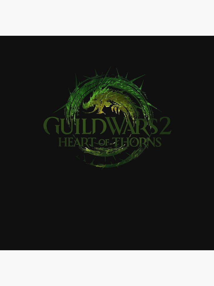 Guild Wars 2 Heart Of Thorns Logo Throw Pillow - Image 2