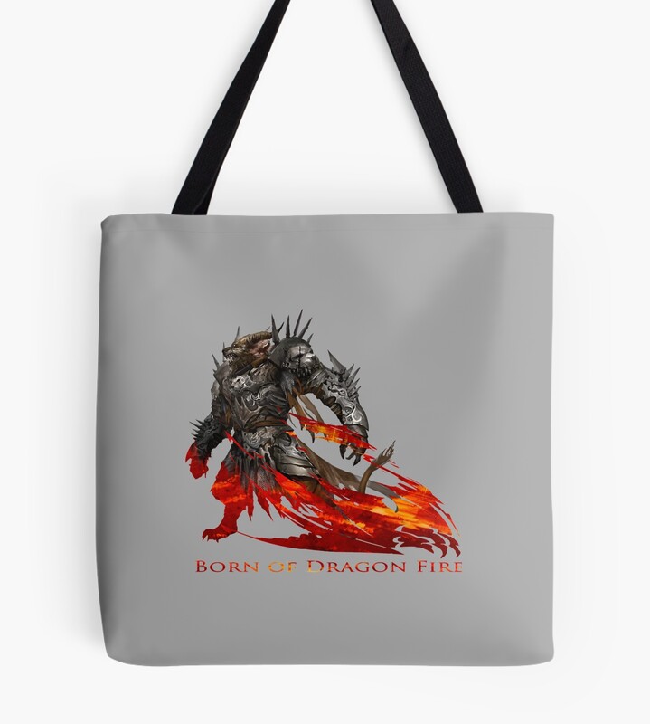 Guild Wars 2 Born Of Dragon Fire Tote Bag