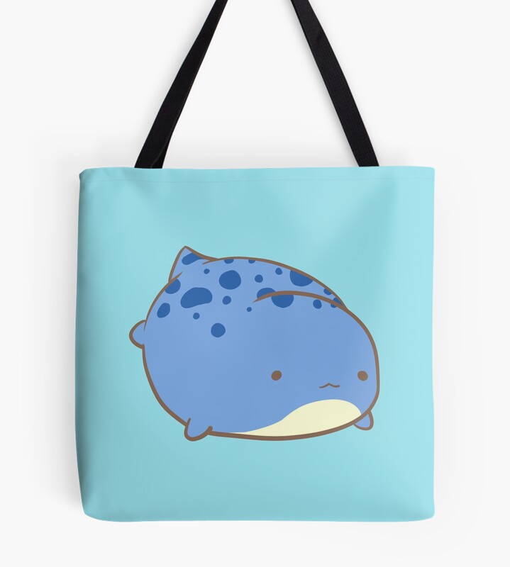 Guild Wars 2 Blue Quaggan Swimming Tote Bag