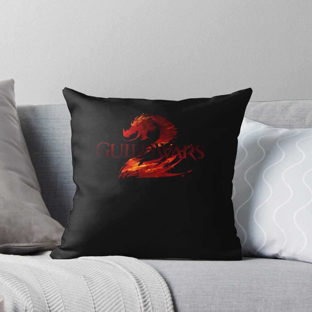 Guild Wars 2 Essential Logo Throw Pillow