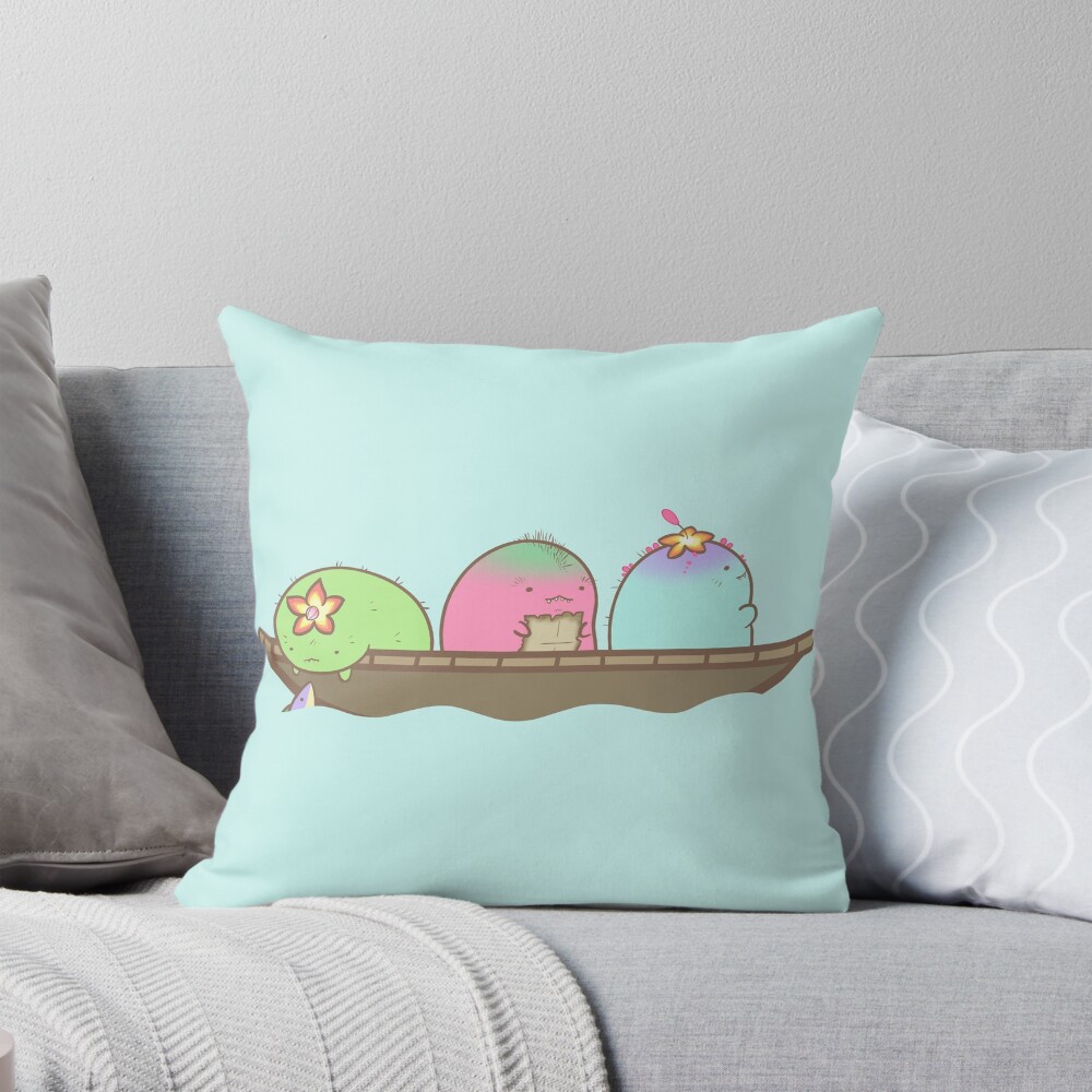 Guild Wars 2 Choyas In A Boat Throw Pillow