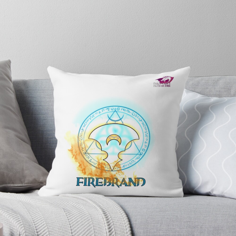 Guild Wars 2 Firebrand Guardian Throw Pillow