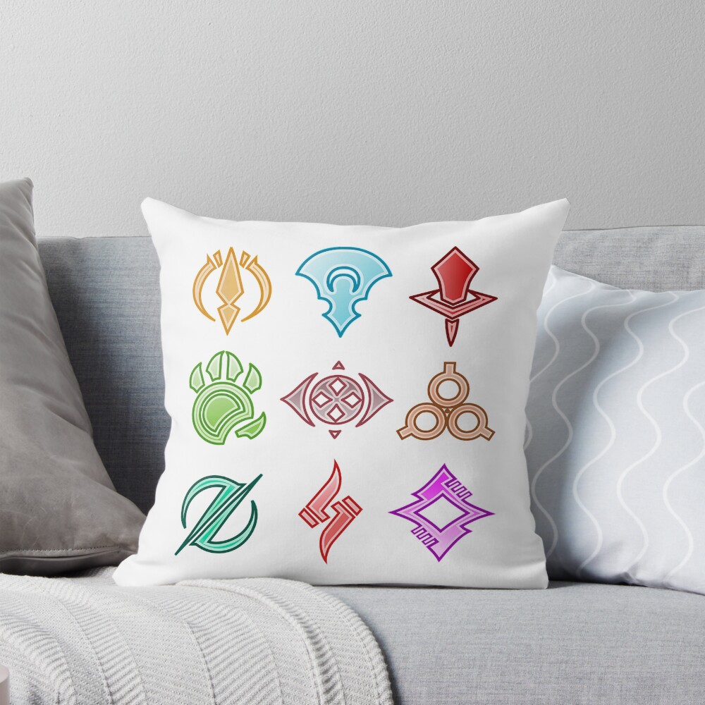 Guild Wars 2 Elite Specializations Collection Throw Pillow