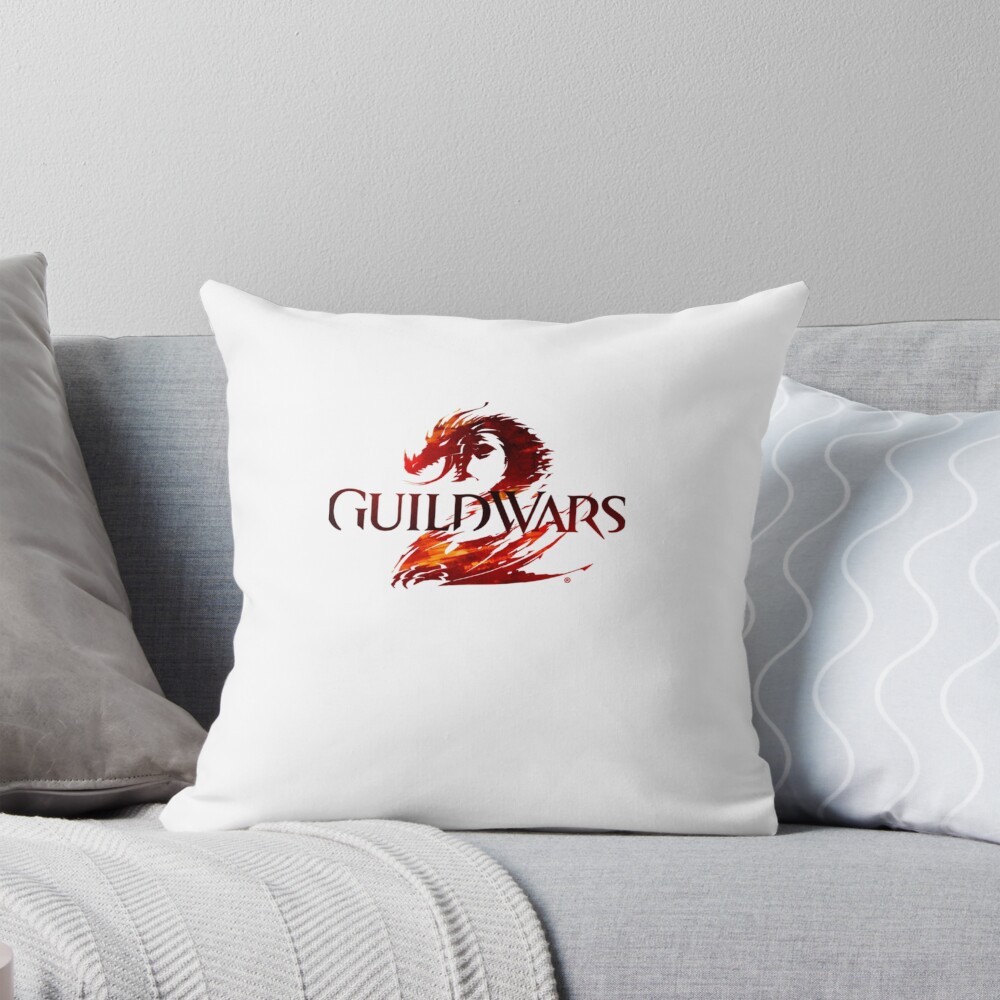 Guild Wars 2 Minimalist Logo Throw Pillow
