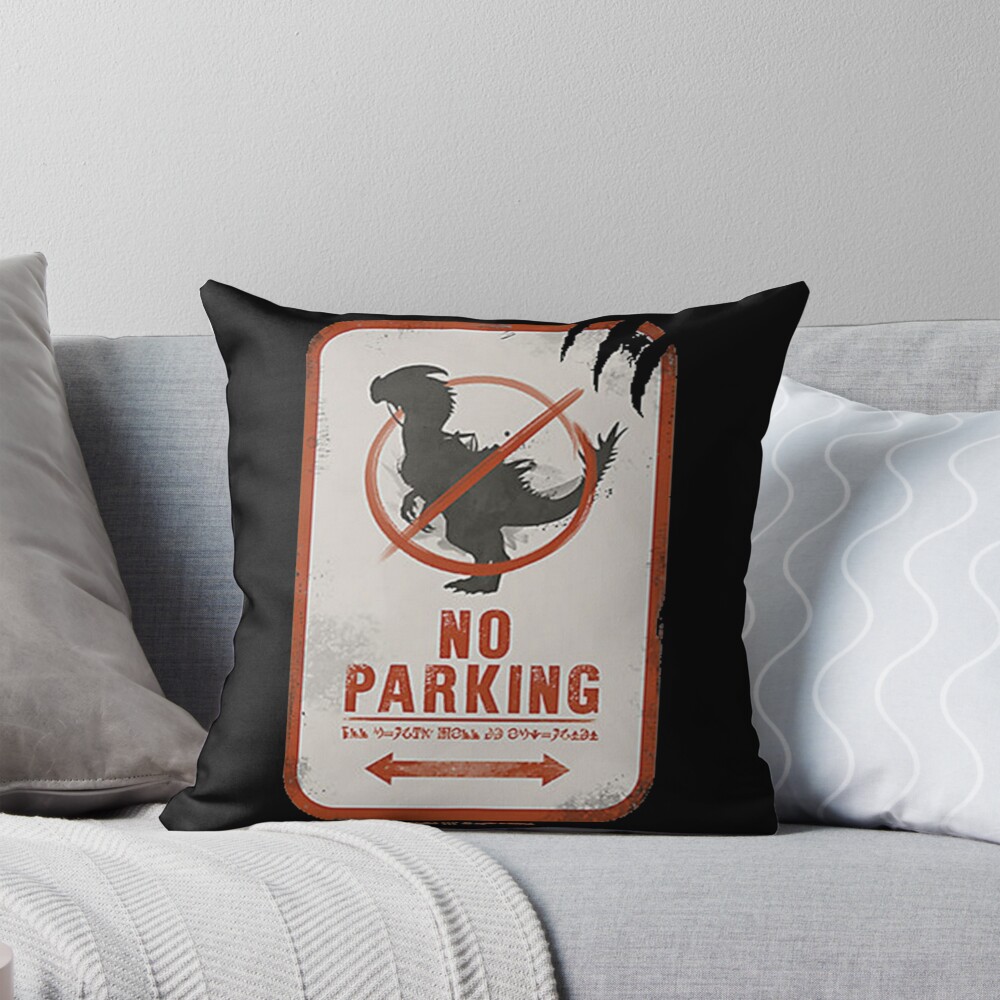 Guild Wars 2 No Mount Parking Throw Pillow