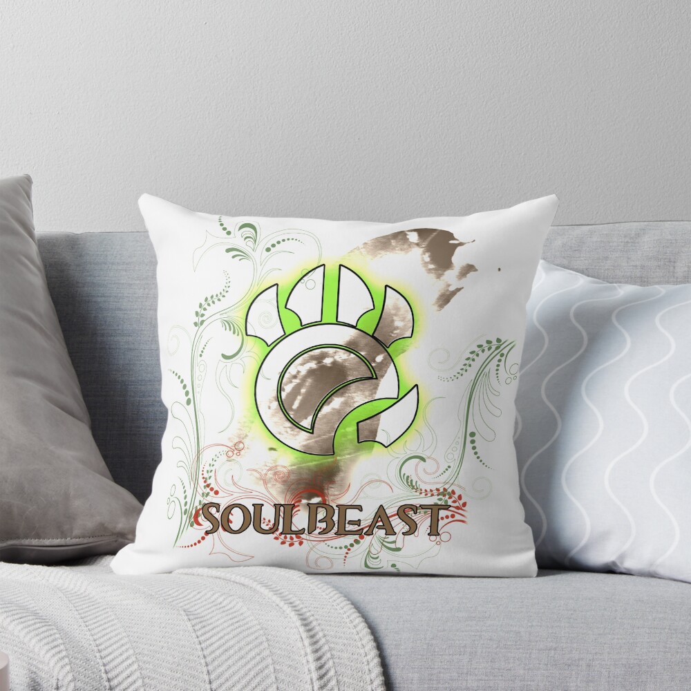 Guild Wars 2 Soulbeast Ranger Throw Pillow